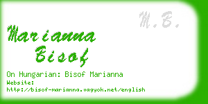 marianna bisof business card